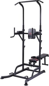 _Power Tower without Bench Home Multi Gym Pull Up Bar Dip Station, Multifunctional Bodybuilding Power Station, Strength Training Fitness Exercise Equipment for Home, Gym, Office