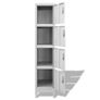 Locker Cabinet with 4 Compartments 38x45x180 cm Image 6