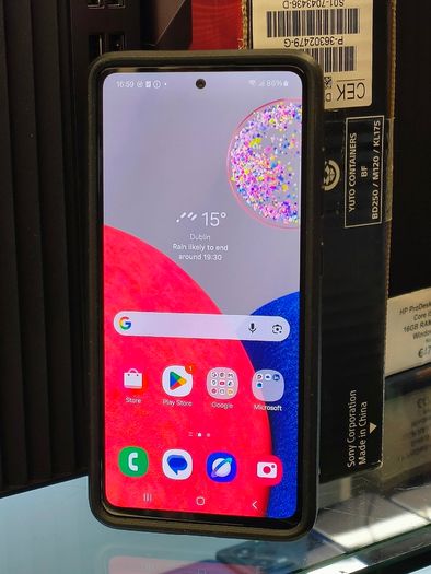 Samsung Galaxy A52S 5G 128GB Dual Sim Unlocked Black Android Phone with Cover