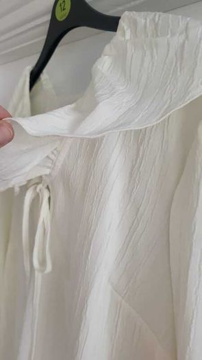 George ivory wide frill collar blouse Sz 12 - Bnwt Rrp 16 Sterling