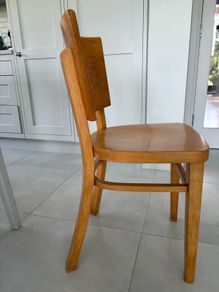 4 wooden chairs