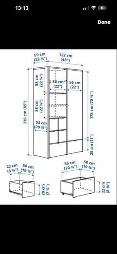 Ikea double wardrobe