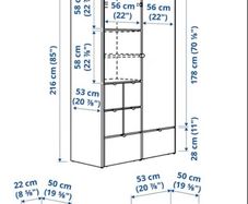 double ikea wardrobe