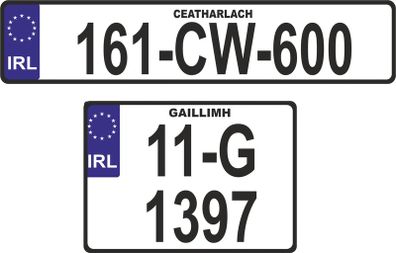 number plates