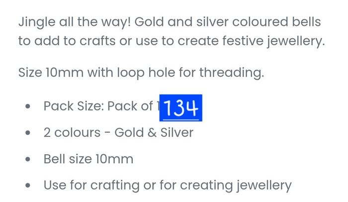 Gold & Silver Bells for Crafting