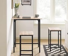 Dining table and 2 stools