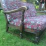 Unusual Wooden Frame Sofa with removal cushions Image 3