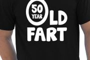 50 year old fart  Funny Age 50th Birthday t-shirt great gift present for 50 birthday tee top