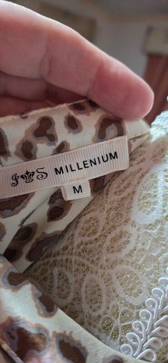 Millennium Leopard Print Satin Blouse Size M