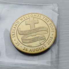 Ireland welcomes the pope August 2018 medal