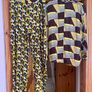 Zara Yellow and Brown Geometric Print Shirt and Trousers Co Ord Image 10
