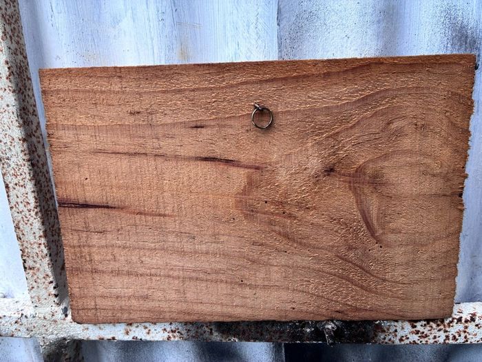 Matching pair of wooden wine plaques
