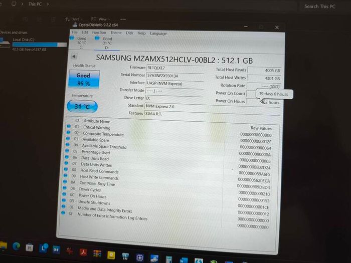 512GB Nvme Ssd Samsung M.2 2280 Pcie 4.0 X4 3900/2200mb/s 150TBW