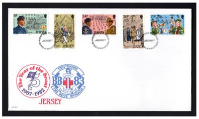 1982 Jersey Youth Organisations Stamps First Day Cover (FDC)