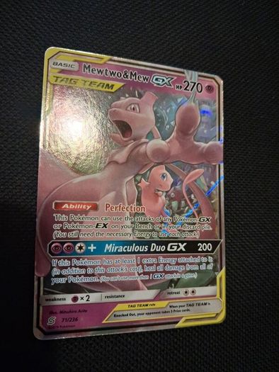 Pokemon Card : Mewtwo&mew gx tagteam