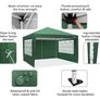 3 x 3 m Waterproof Popup Flat Gazebo with 4 Side Panels Image 9