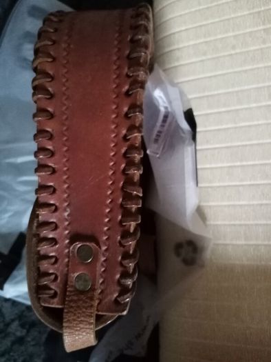 real. leather  hand  bag