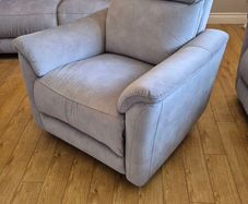 Cindy Grey Fabric Rocker and Recliner