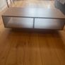 Wooden TV Stand Coffee Table with Storage Shelves Image 2