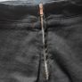 Black Denim  High waisted Trousers with side zip, size 8 Image 6