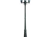 Garden Light Post 3-arms 215 cm Dark Green/Black Aluminium