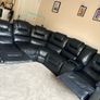 leather L shape couch Image 2