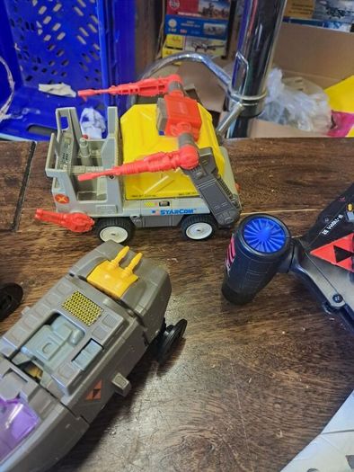Vintage 1986 Coleco StarCom Fleet Lot, Starhawk, Shadow Raider and 5 Ground Units