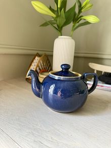 Dark blue Denby Teapot
