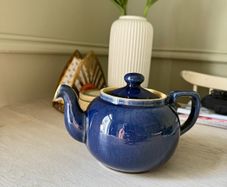 Dark blue Denby Teapot