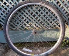 700c Bike Wheel   Mavic A319 Rim   Good Condition