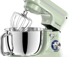 Stand Mixer,5 Quarts 8-Speed 1000W Tilt-Head Food Mixer, Kitchen Electric Standing Mixer With Dough Hook, Whisk, Beater, Splash Guard & Mixing Bowl For (Green)