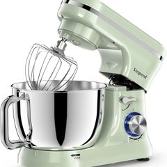 Stand Mixer,5 Quarts 8-Speed 1000W Tilt-Head Food Mixer, Kitchen Electric Standing Mixer With Dough Hook, Whisk, Beater, Splash Guard & Mixing Bowl For (Green)