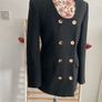 blazer Bnwt Zara black blazer medium with gold buttons Image 5