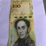 Rare Venezuela Banknote 100 Bolivares Image 2