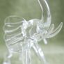 Vintage Hand Blown Crystal Elephant Figurine: Animal Art Glass Image 5