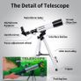 Telescope Zoom 90X HD Outdoor Monocular Space Telescopes Portable Refractor Spotting Scope With Tripod for Kids Beginners (FREE POSTAGE) Image 6