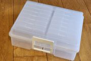 MAKE OFFER - Photo &amp; Craft Storage Case with 14 Individual Boxes