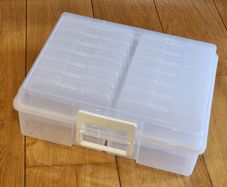 MAKE OFFER - Photo & Craft Storage Case with 14 Individual Boxes