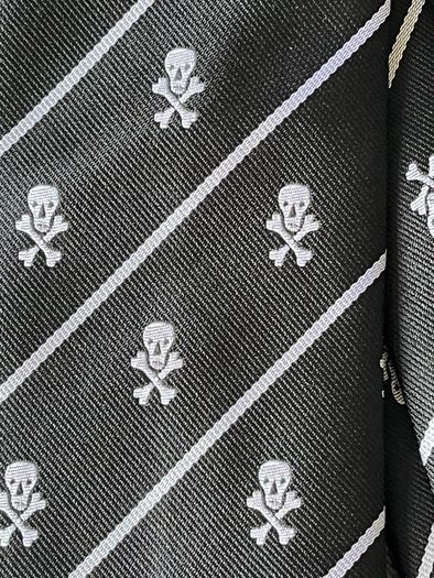 Black Skull Necktie