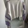 Fab Lilac Floral Mix Jumper Size S Image 2