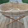 Moses Basket with 2 stands Image 2