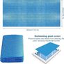 Rectangular pool cover, protective cover, swimming pool solar tarpaulins, bubble wrap, swimming pool insulation film, thicker and more durable, dust and leaf repellent, can be cut to size, blue Image 7