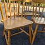 4 x pine dining chairs Image 2