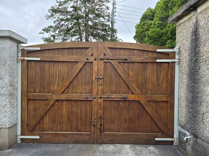 Solid wood garden gates