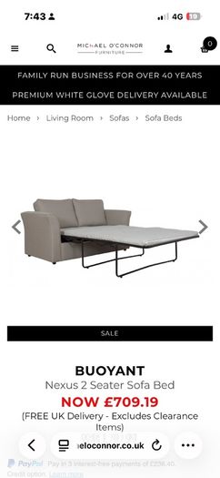 2 Seater Sofa Bed