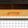 Rabbit Hutch Guinea Pig Hutch Wood-metal Elevated Guinea Pig House Pet Bunny Cage for Outdoor 122 x 63 x 92cm Light Yellow Image 7