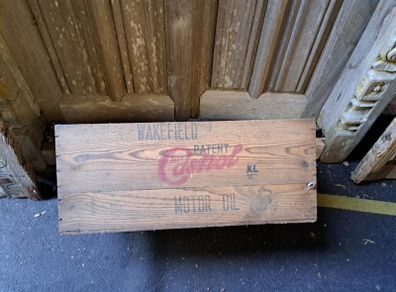 Vintage Castrol Oil Wooden Box