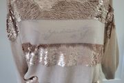 Reiss jumper gold + beige