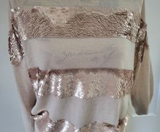Reiss jumper gold + beige