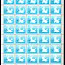 1986 Canada International Peace Year Commemorative Stamp Sheet of 50 Mint Never Hinged (MNH) Image 2